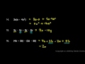 Combining Like Terms and Distributing