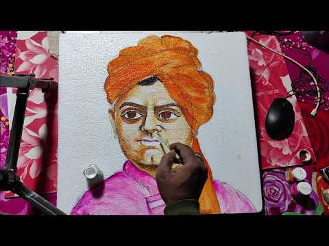 how to draw swami vivekananda,