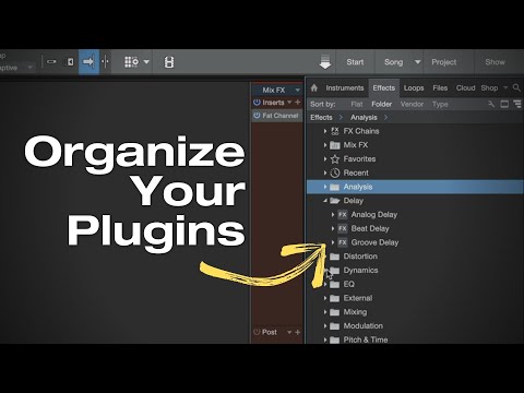 Organizing Your Plugins in #StudioOne