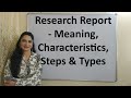 Technical and Research Report Concepts