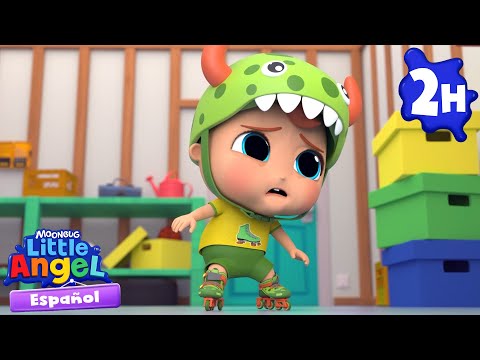 Bebé Juan aprende a patinar 🛼🛼 Canciones Infantiles🎵| Juega | Moonbug Español | Little Angel