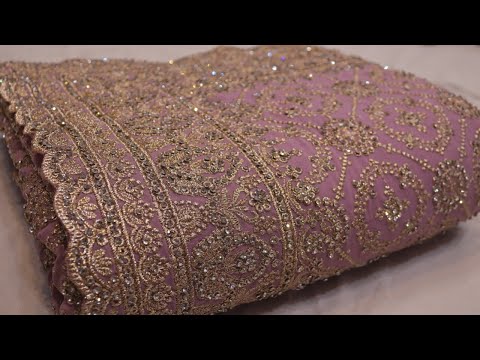 ARNG-3446 “The Lilac” Vol 12 Premium Designer Saree||Georgette Fabric||Crystals||Zari