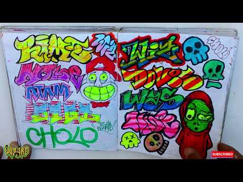 My Sketchbook Art Tour - Quick Graffiti Sketches