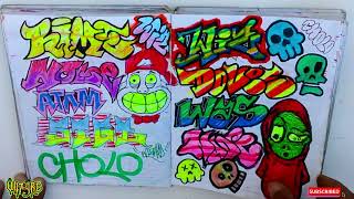 My Sketchbook Art Tour - Quick Graffiti Sketches