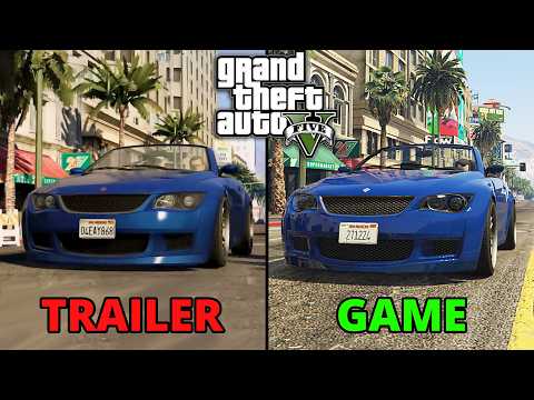 GTA 5 (Today) VS First Trailer - Comparison