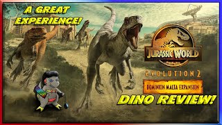 Vido-Test : Jurassic World Evolution 2: Dominion Malta DLC - Dino Review