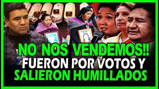 😱FUERON POR VOTOS Y SALIERON HUMILLADOS! FAMILIARES DE VICTIMAS ENCARAN A CONGRESISTAS DE DINA