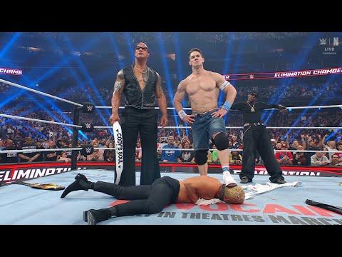 😱 John Cena Turns Heel & Joins The Rock | WWE Elimination Chamber 2025 | Highlights