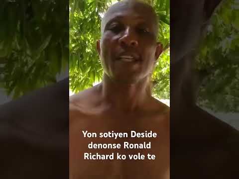 Ronald Richemond arrested for stealing peasant land, denounces flash flash #videovirail#videoshot...