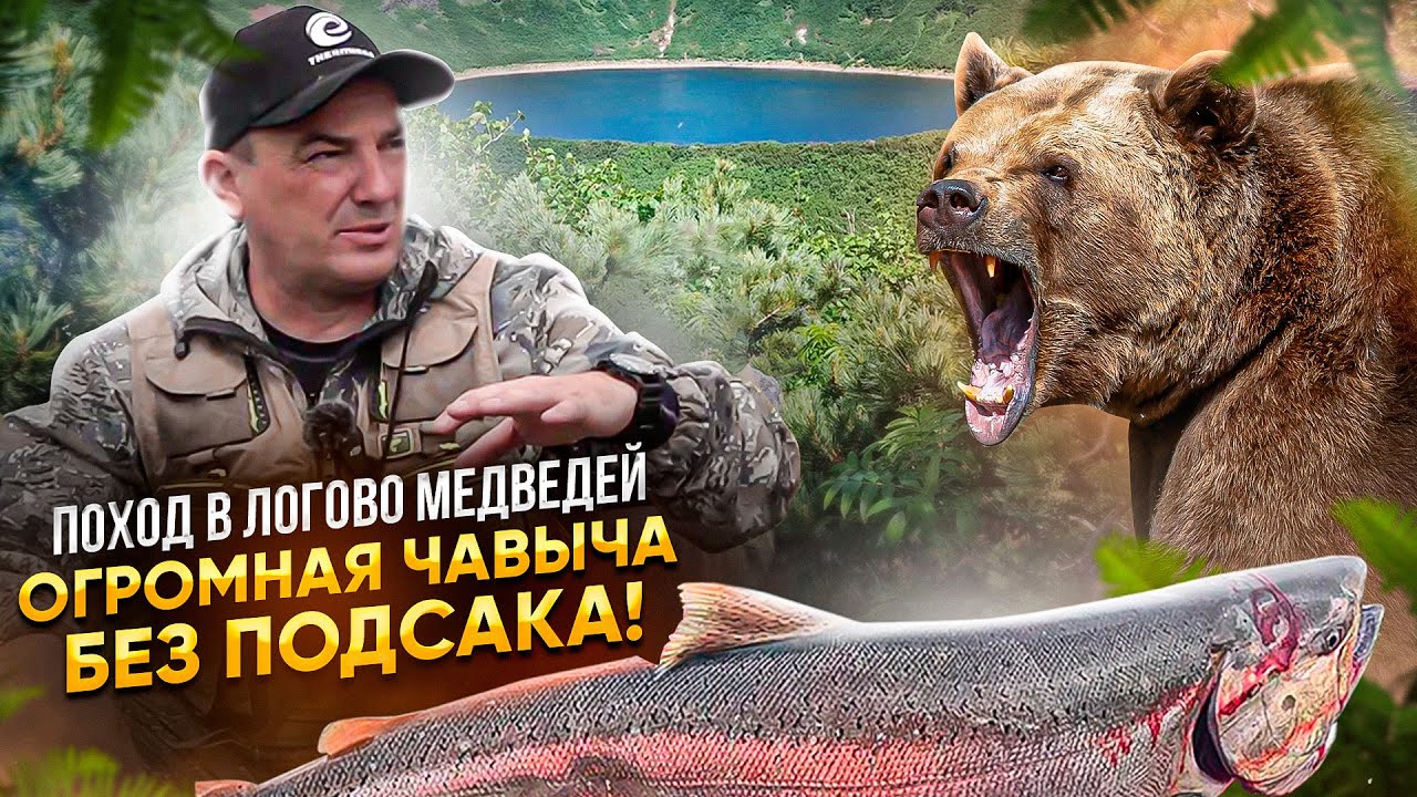 В логово медведей! Король лососей- чавыча более 10 кг, без подсака! Такая рыбалка только на камчатке