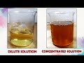 Understanding Solutions: Dilute and Concentrated