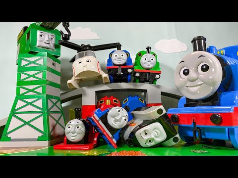 きかんしゃトーマス ブロックの組み立て レゴ デュプロ ゴードン パーシー クランキー レースバトル Thomas & Friends Building Block Trains