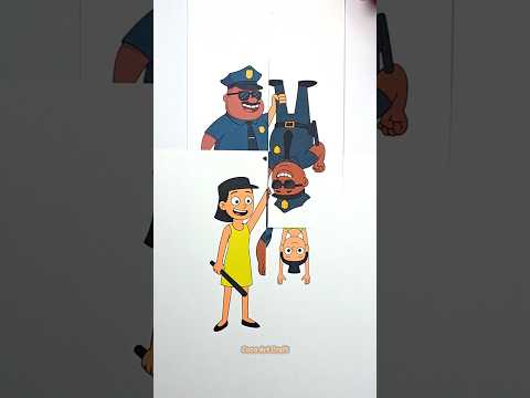 Roblox Hamood Habibi Tower VS Police Paper Transform Craft #viral #ytshorts #hamoodhabibi #fun