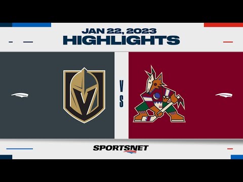 NHL Highlights | Golden Knights vs. Coyotes - January 22, 2023
