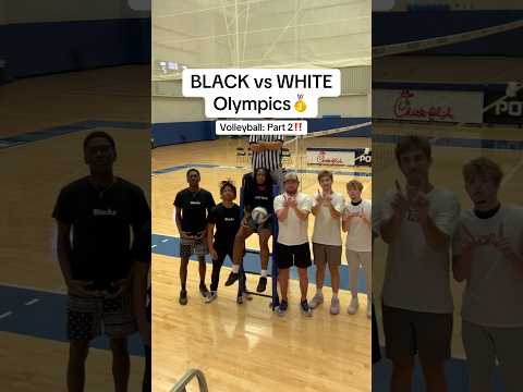 (PART 2) Black vs White Volleyball Game!!