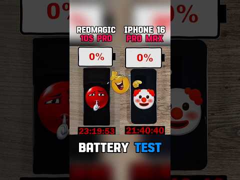 ⚡REDMAGIC 10S PRO VS IPHONE 16 PRO MAX BATTERY TEST !!