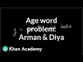 Ages and Equations Problem Set