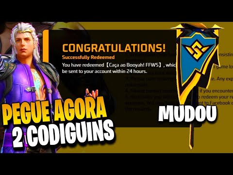 PEGUE AGORA!! 2 CODIGUIN INFINITO, CALENDÁRIO SEMANAL E ATUALIZAÇÃO OB47 - NOVIDADES FREE FIRE