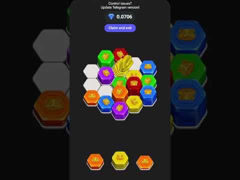 Hamster Kombat Hexa Puzzle | MAX LEVELS | Hamster New Hexa Puzzle | Hamste Game Hexa Puzzle #shorts