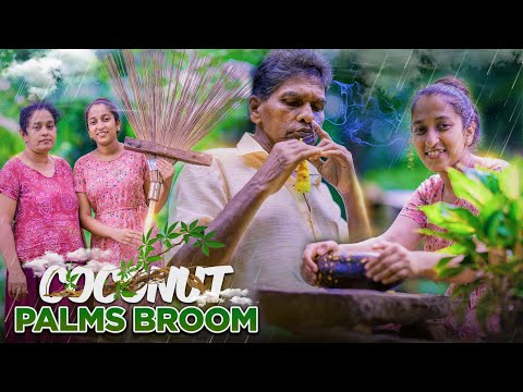 Making Coconut Palm Garden Broom 🧹 Wonderful Breakfast with Natural Remedy for Headache 🤕 Rainy Day