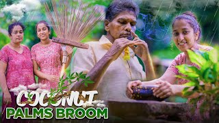 Making Coconut Palm Garden Broom 🧹 Wonderful Breakfast with Natural Remedy for Headache 🤕 Rainy Day