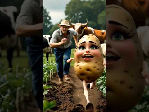المزارع الشرير و البطاطس 😱😱❌funnyvideo#top #today #explore #trending #قصص#ضحك