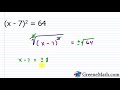 Solving Quadratic Equations Concepts
