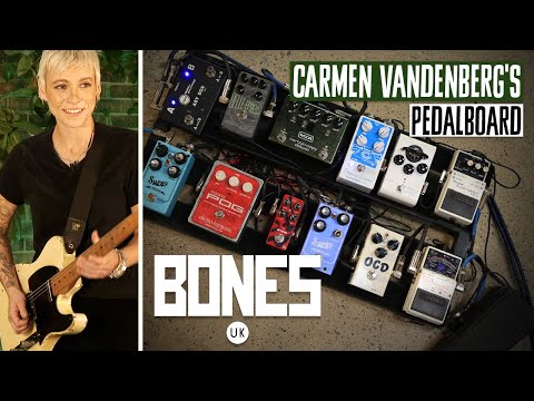 Carmen Vandenberg's Pedalboard for Bones UK Soft Tour 2024