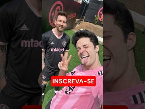 CONHECI O MESSI! #shorts