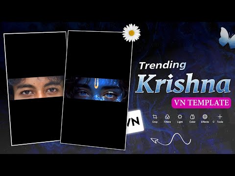 Shri Krishna Eye Reels Editing Template | Suni  Jo Teri Murli Song | Instagram Trending Reels Edit