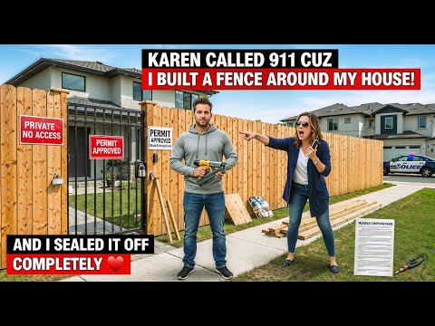 Karen Called 911 Cuz I Built A Fence Around My House & I Sealed It Off!