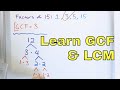 Finding GCF and LCM of Numbers