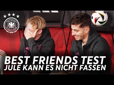 "Wenn du ein Großer bist, weißt du es" 😂 | Best Friends Test mit Kai Havertz und Julian Brandt