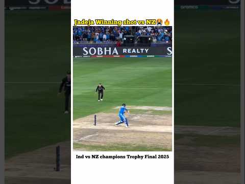 Jadeja winning shot vs nz😭🇮🇳|Ind vs nz champions trophy final 2025|#indvsnz #shorts #trending