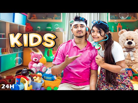 Living like a kids 👧🏻 for 24 Hours 😜🍭