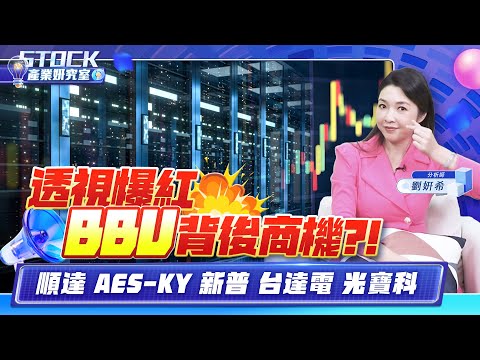 【產業妍究室】透視爆紅 BBU 背後商機?!順達 AES-KY 新普 台達電 光寶科2024.11.26 股市甜心  分析師劉妍希