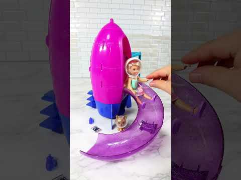 ์ฐ์ฃผ ๋์ดํฐ ์ฅ๋๊ฐ Barbie Chelsea Spaceship Slide Swing Toys Satisfying with Unboxing & Review Toy ASMR