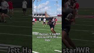 Jett Harrison works out with Cortez Hankton at #ohiostate
