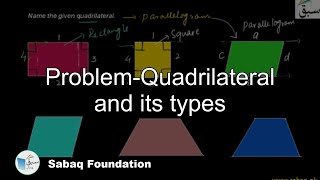 Problem-Quadrilateral and its types