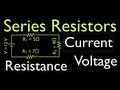 Calculating Voltage, Resistance, and Current in Series Circuits