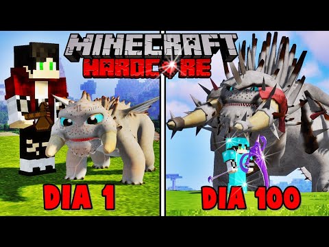 SOBREVIVI 100 Dias em um MUNDO DE DRAGÕES no Minecraft Hardcore - O FILME #4