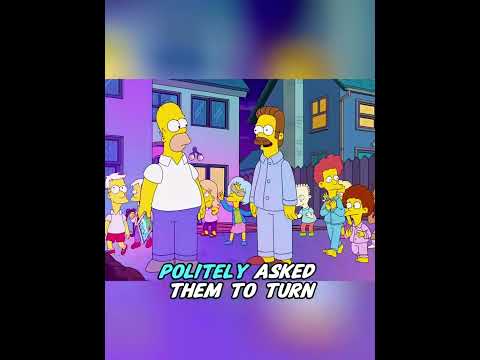 Homer broke up with his good neighbor! #anime #animerecap #TheSimpsons