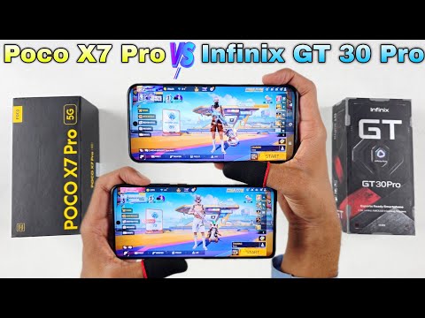 Infinix GT 30 pro vs poco x7 pro speed test and comparison all features