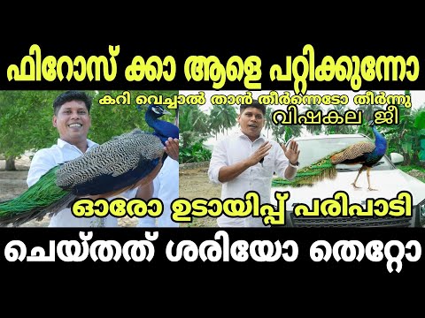 ഫിറോസ് ക്കാ നിങ്ങൾ ആളെ ഫൂൾ ആകുന്നോ Firoz chuttipara village food channel peacock