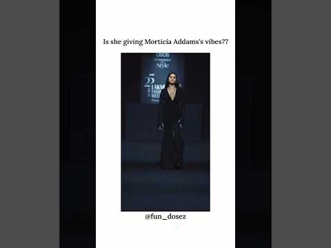 Tara Sutaria Transforms Into Morticia Addams! #celebrity