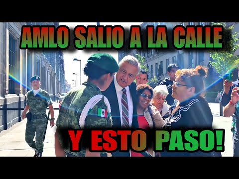 ARGENTINO SE EMOCIONA AL VER AL AMLO EN LA CALLE CON LA GENTE! MIRA SU REACCIÓN! HUMILDAD 100%