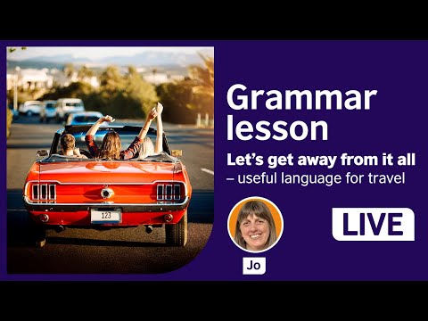 Live lesson: Useful language for travel