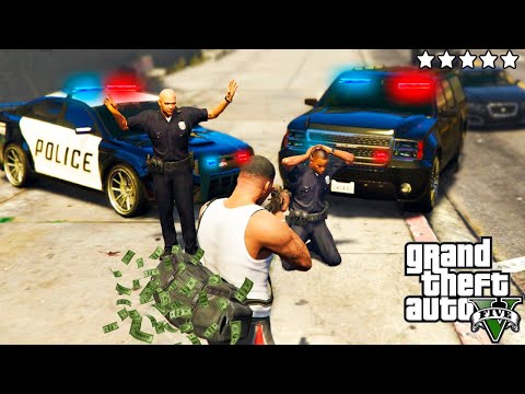 ¿Que Pasa Si Los Policías de GTA 5 NO TIENEN ARMAS? Grand Theft Auto V