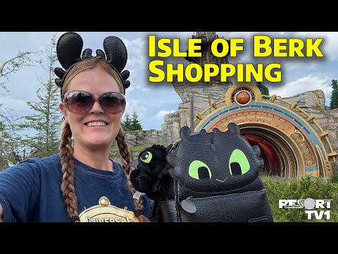 Shopping in Isle of Berk - How to Train Your Dragon Merch at Epic Universe!