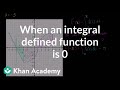 Understanding Definite Integrals and Function Analysis
